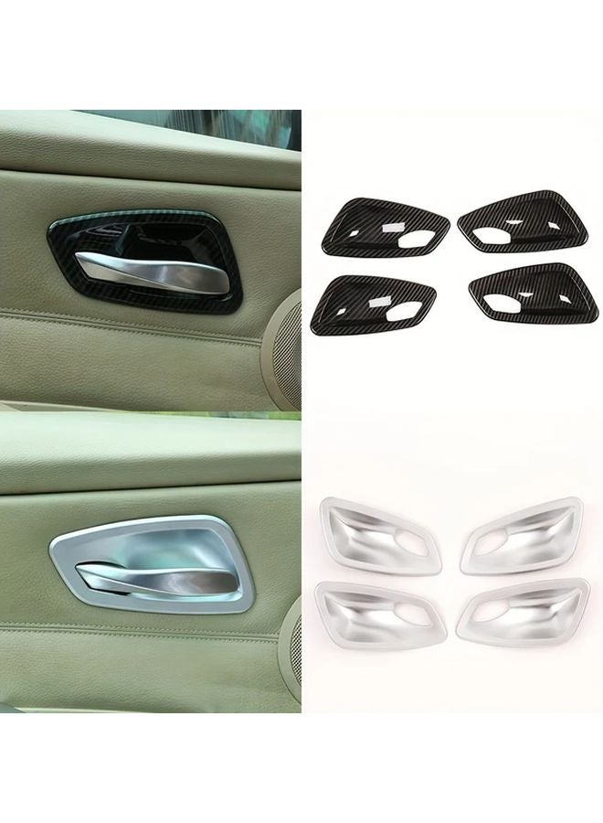 Carbon Fiber Black Inner Door Bowl Modification Parts For BMW E90 2005 2012 - Image 1